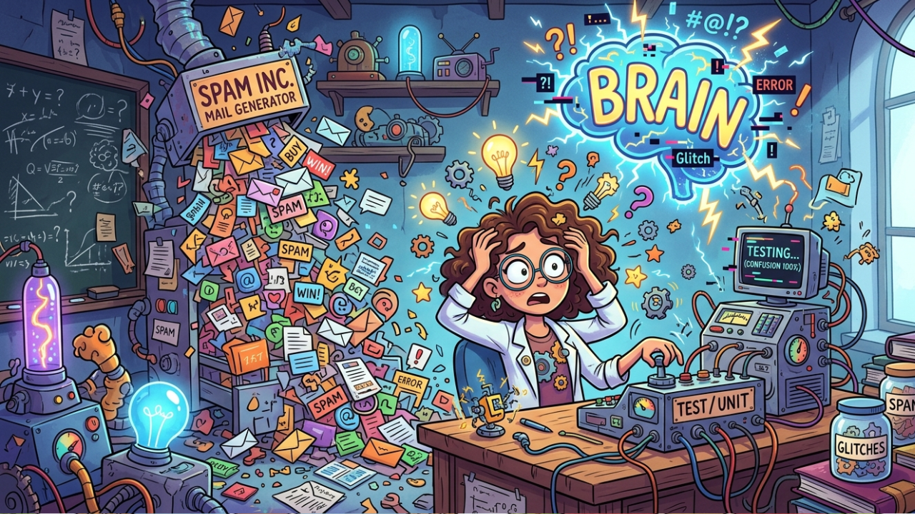Brain Glitch Spam Test