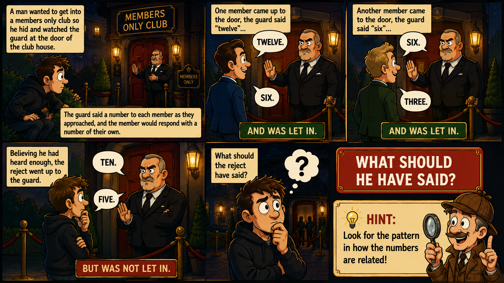 Riddle #31- The Club